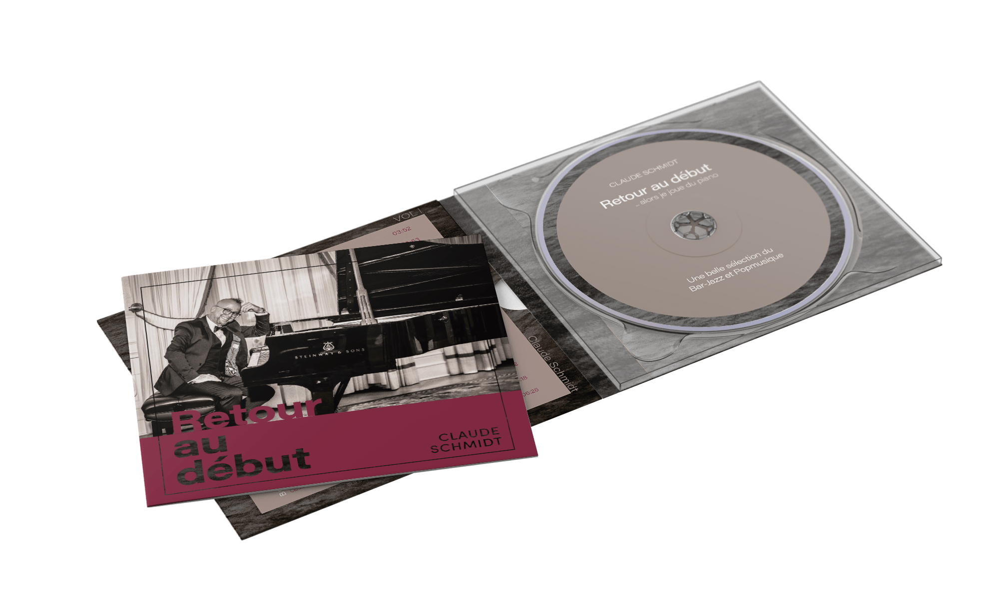 Billede af CD-replikation (presning) med labelprint, emballage og tryksager